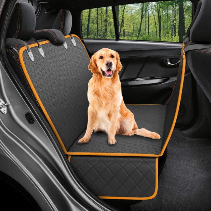 Pet Carrier Hammock Safety Protector Car Rear Back Seat Mat With Zipper