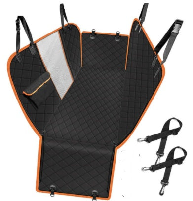 Pet Carrier Hammock Safety Protector Car Rear Back Seat Mat With Zipper