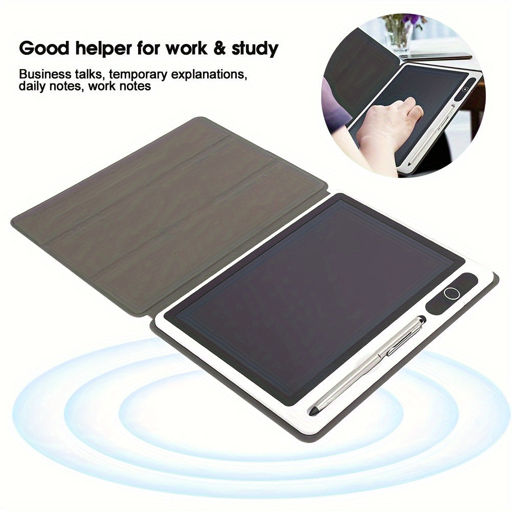 LCD Writing Tablet 10.1 Inch Electronic Handwriting Pad Doodle Board With Leather Protective Case