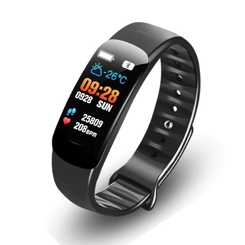 C1 plus Smart Bracelet Anti-Watercolor Screen Bluetooth Pedometer