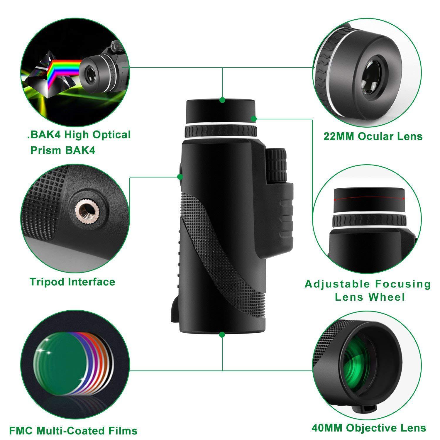 Universal Mini Binoculars for Mobile Phone Cameras