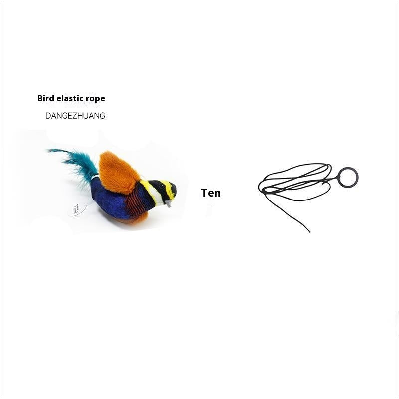 Pet Simulation Bird Sound Plush Toy Can Be Hung