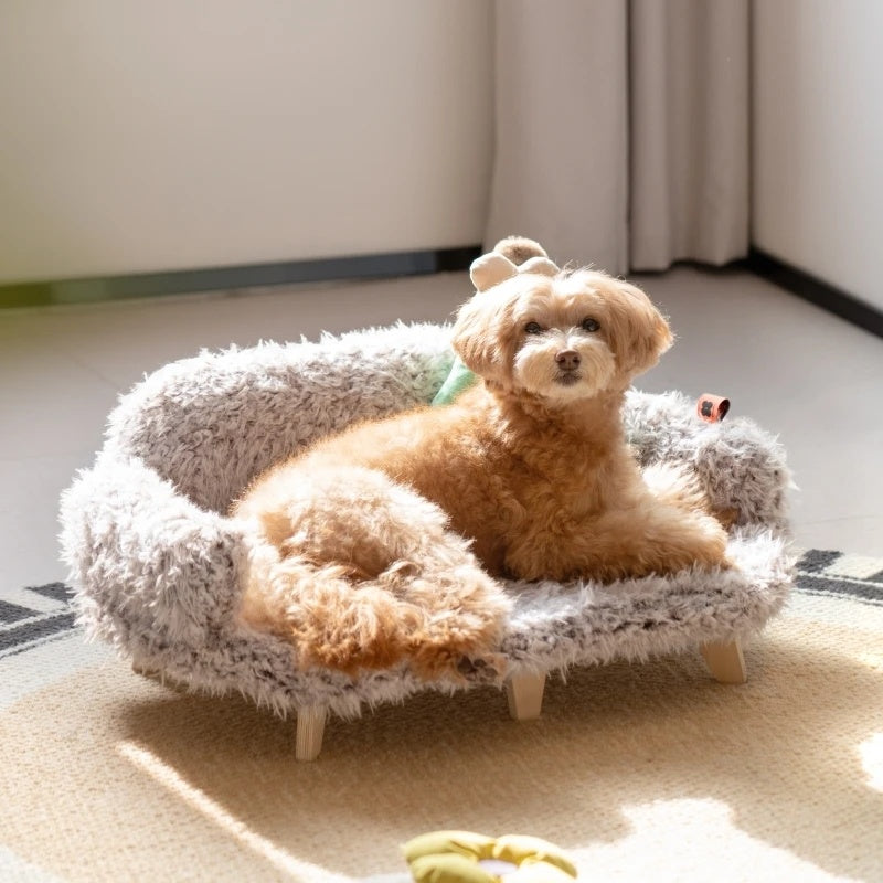 Luxury Wooden Kennel Pet Bed