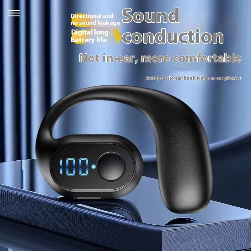 Wireless Ear-mounted Headset with Smart Digital Display