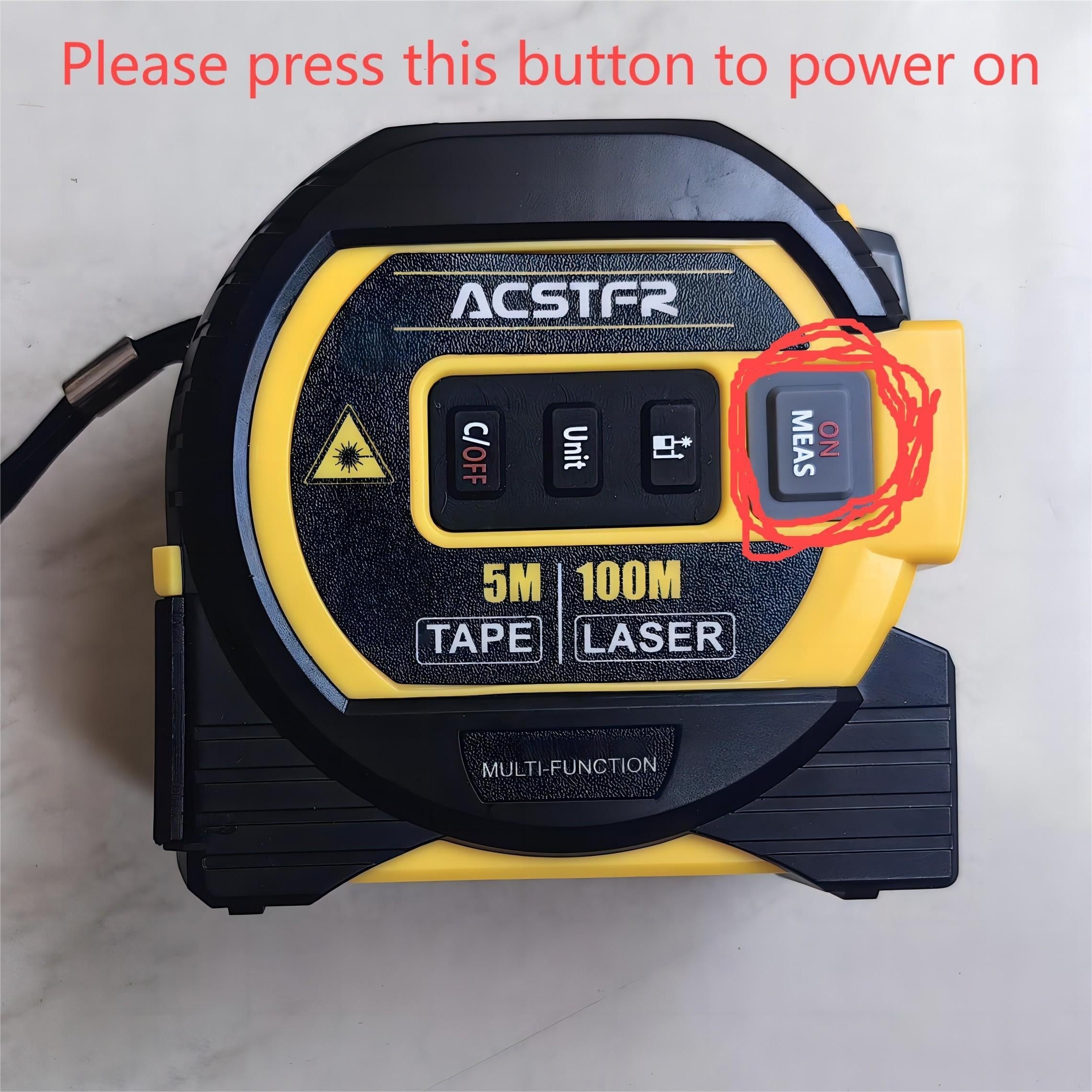 High Precision Laser Rangefinder Steel Tape Measure