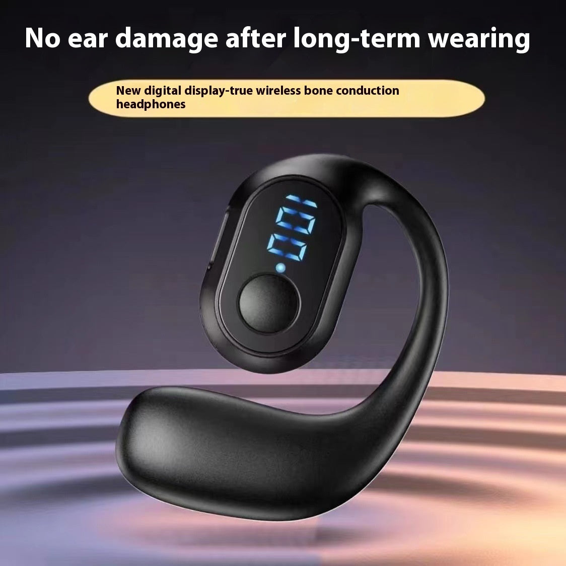 Wireless Ear-mounted Headset with Smart Digital Display