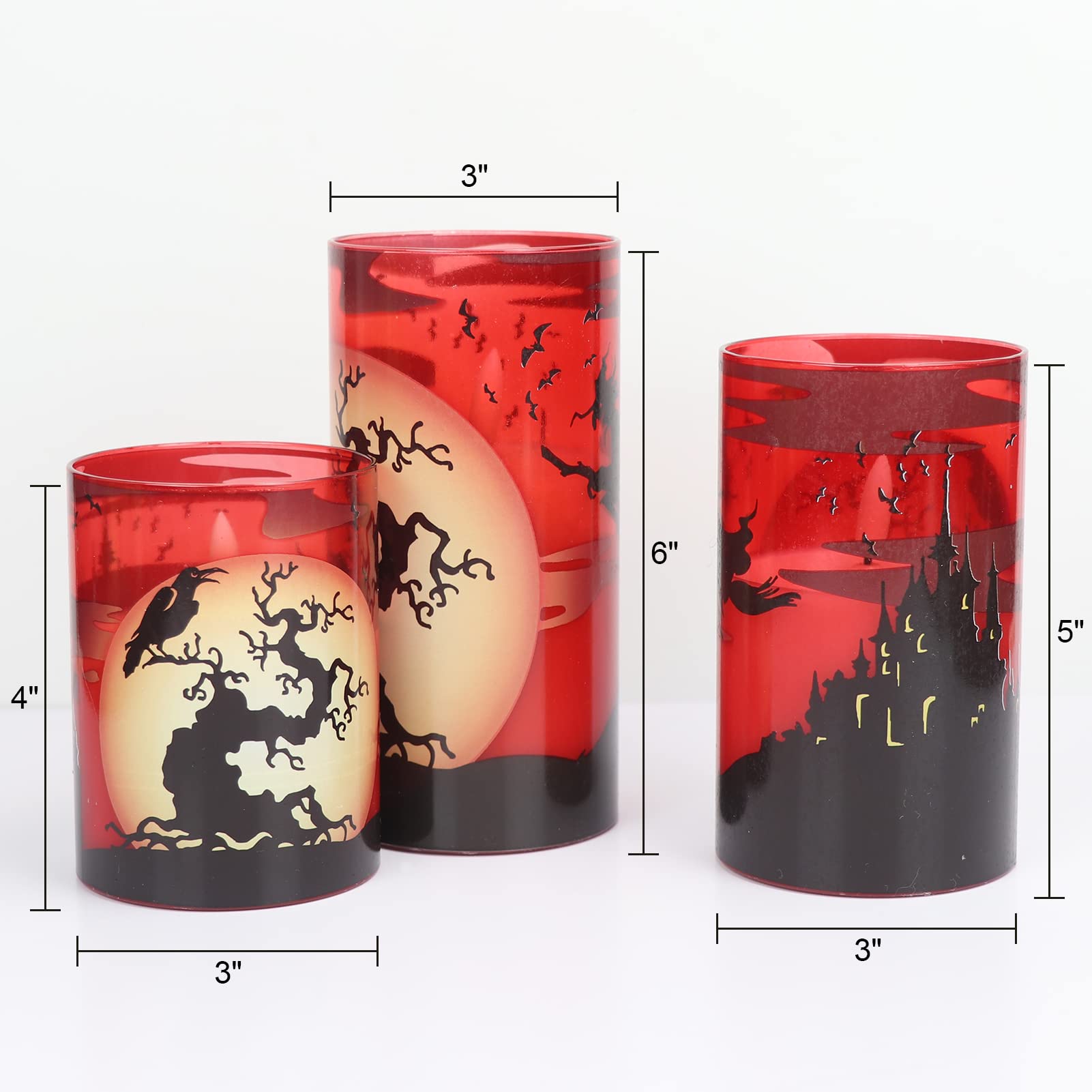 Eldnacele Halloween Flameless LED Candles