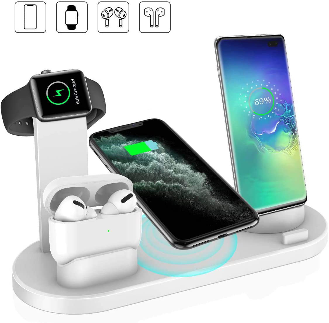 4 in 1 Wireless charger Station