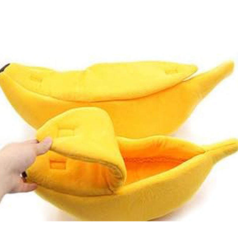 Soft Warm Banana Cat Bed House