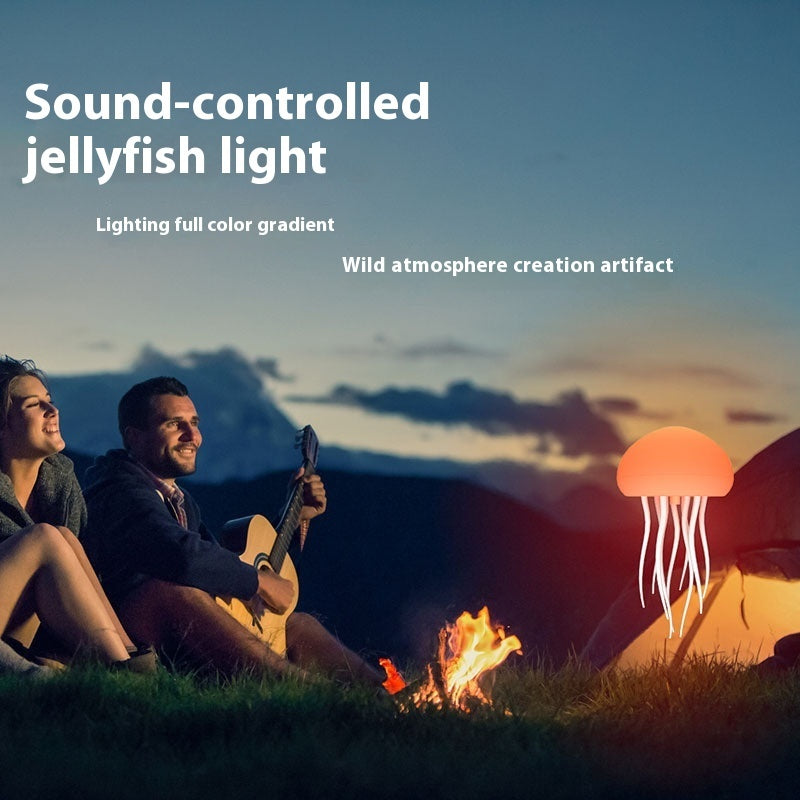 Modern Jellyfish Table Lamp USB Rechargeable Adjustable Color