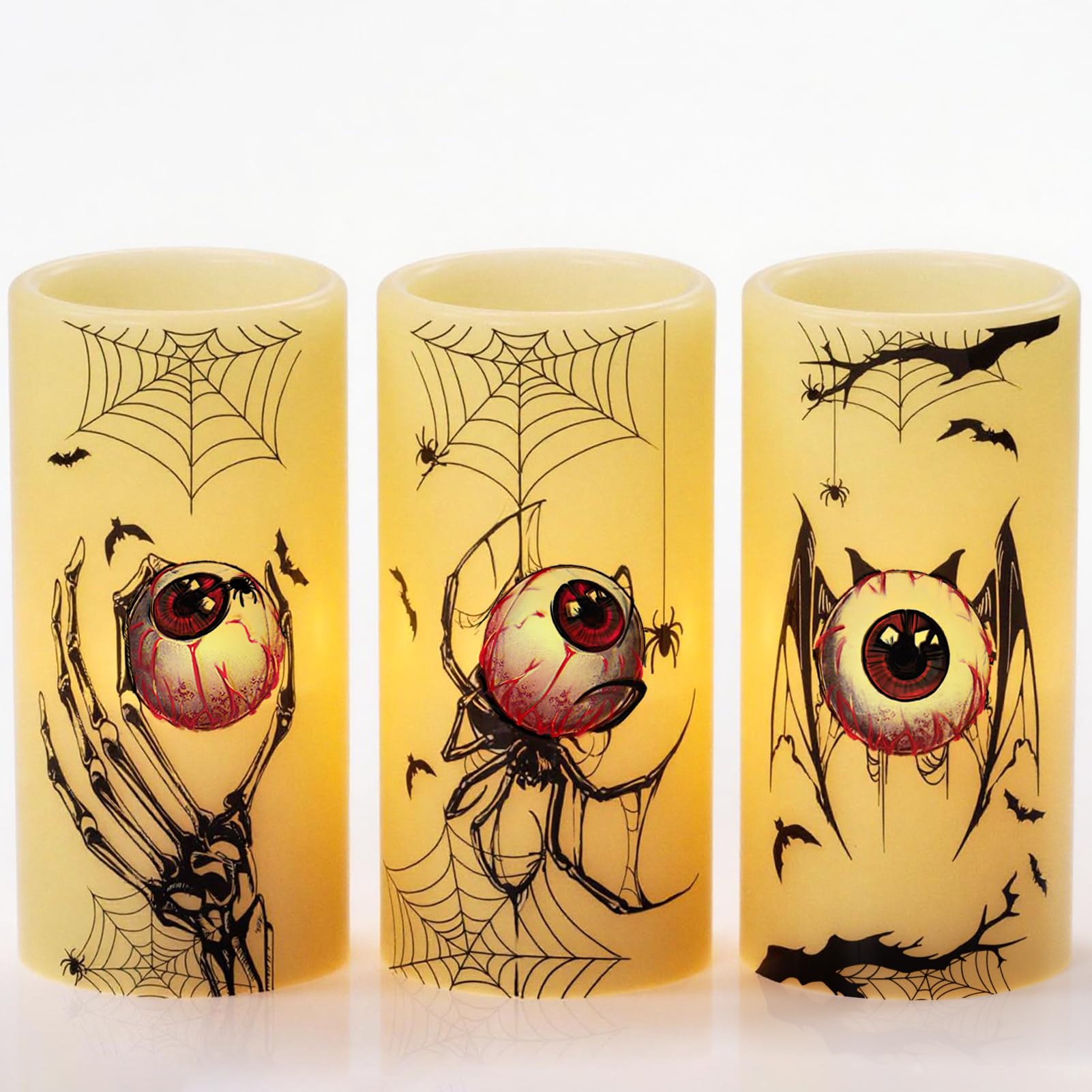 Eldnacele Halloween Flameless LED Candles