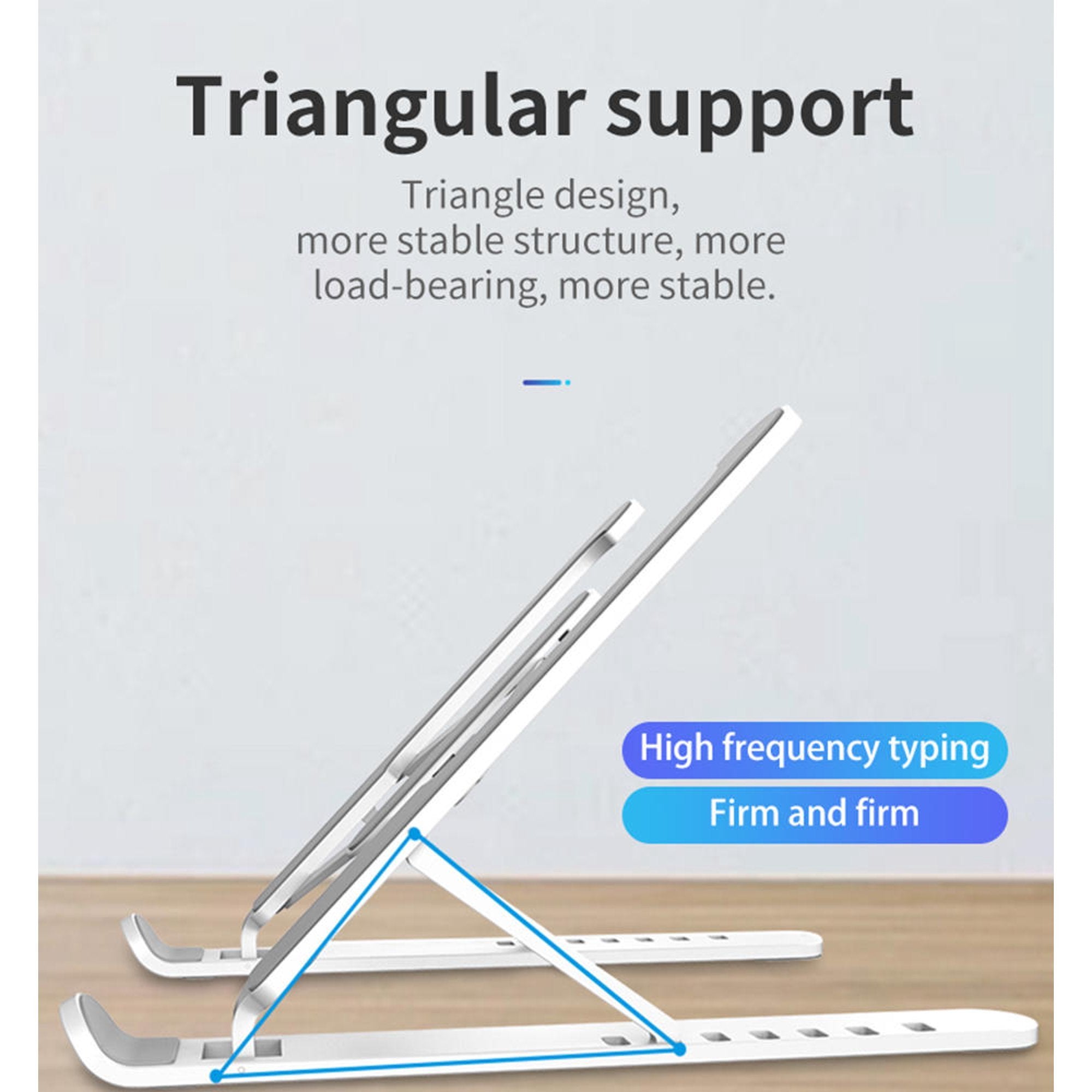 Adjustable Non-Slip Laptop Stand with 6 Height Settings