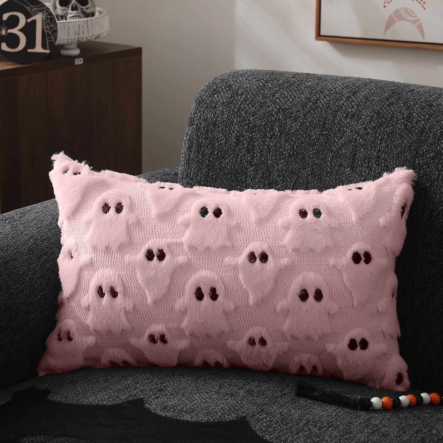 DFXSZ Halloween Ghost Pillow Covers – Set of 2