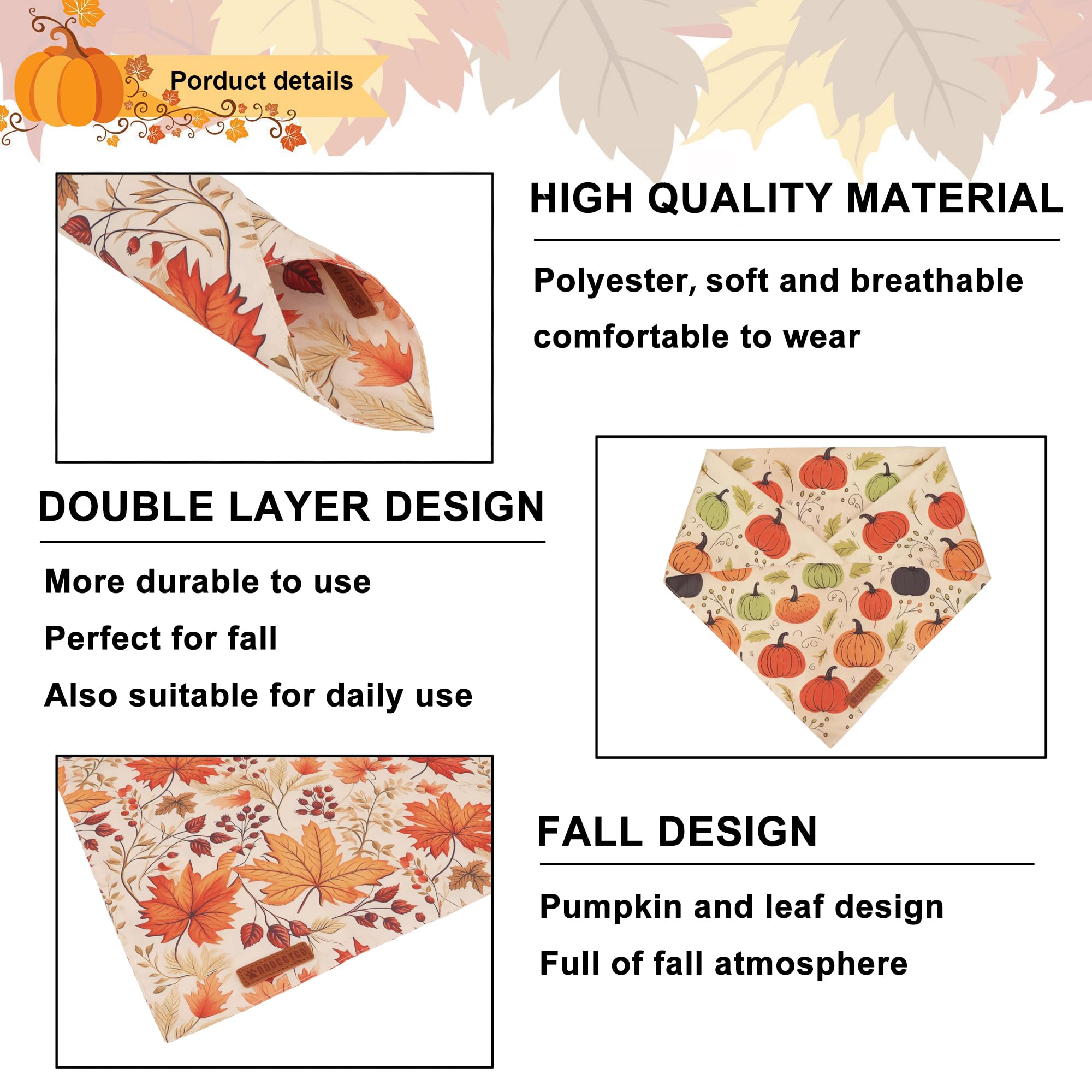 ADOGGYGO Halloween Dog Bandana