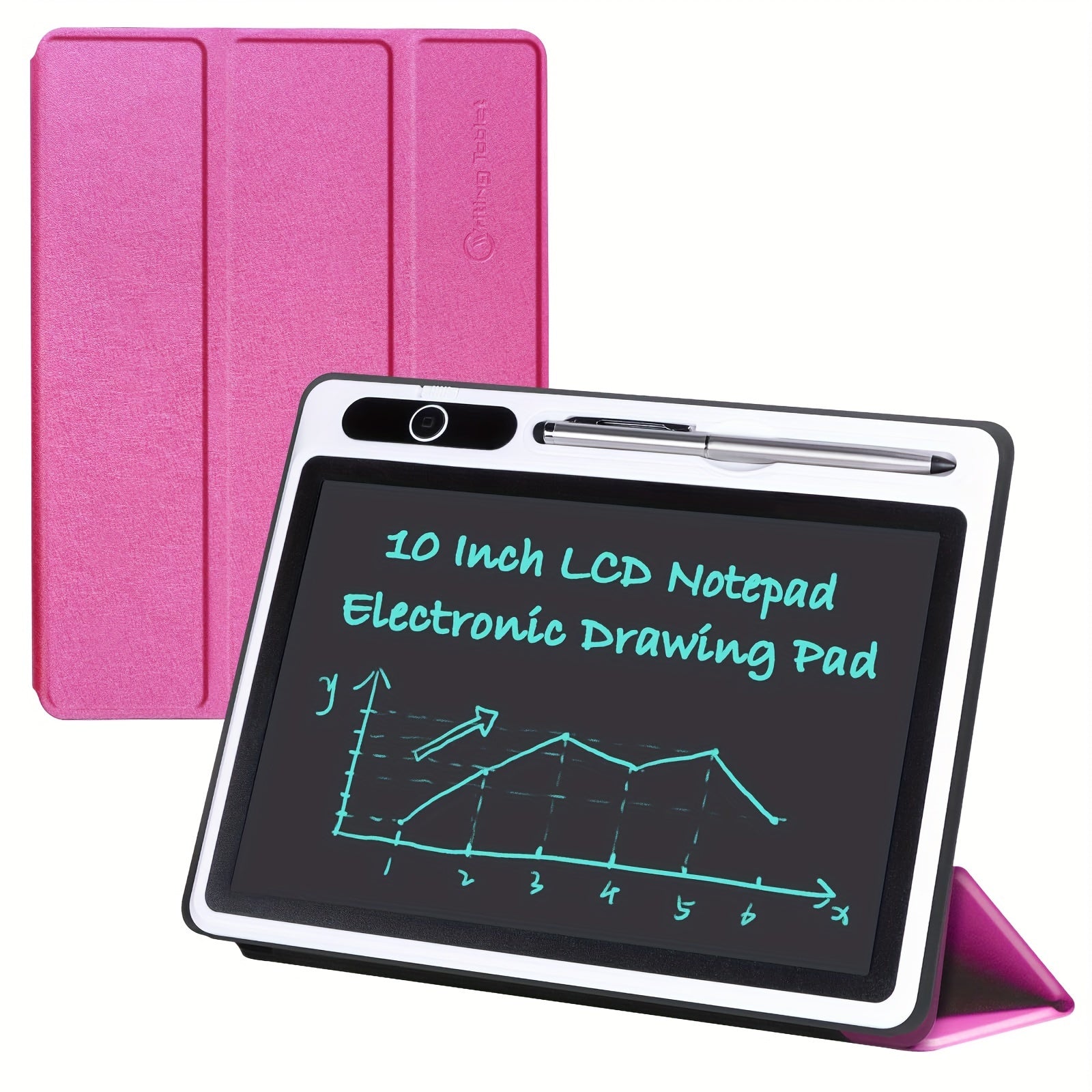 LCD Writing Tablet 10.1 Inch Electronic Handwriting Pad Doodle Board With Leather Protective Case