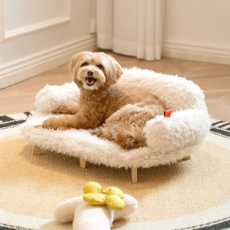 Luxury Wooden Kennel Pet Bed