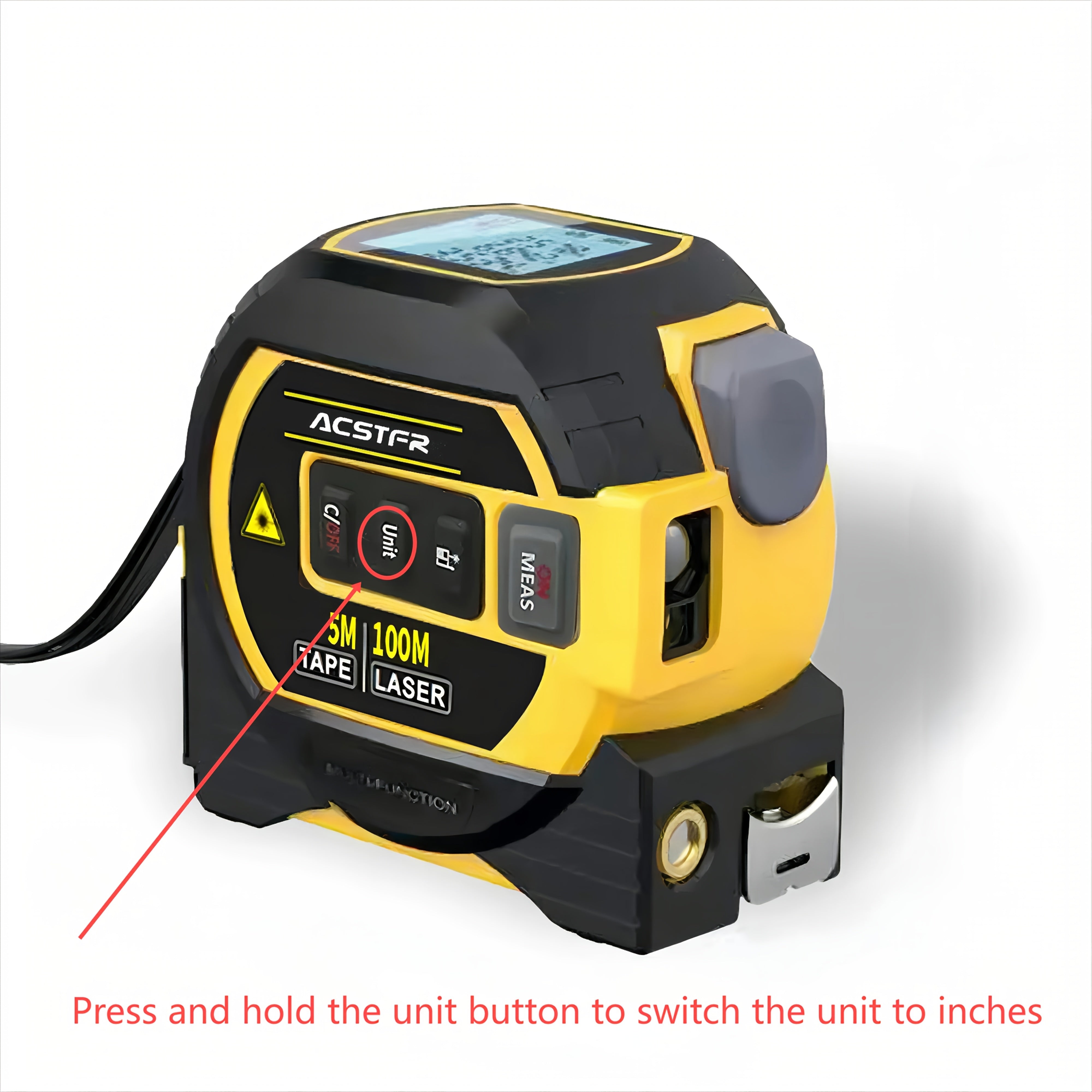 High Precision Laser Rangefinder Steel Tape Measure