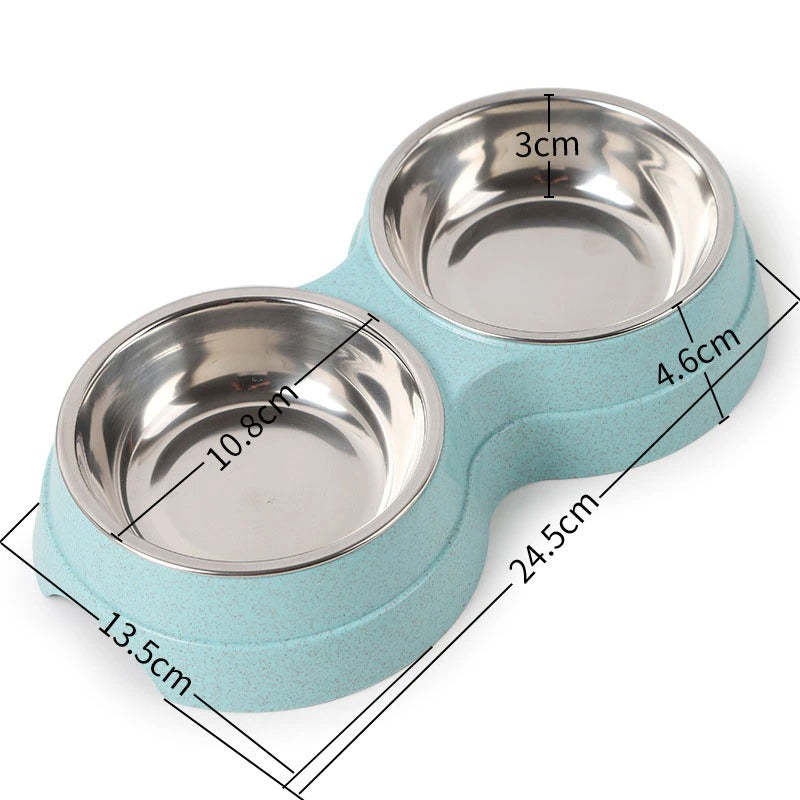 Stainless Steel Double Pet Bowls