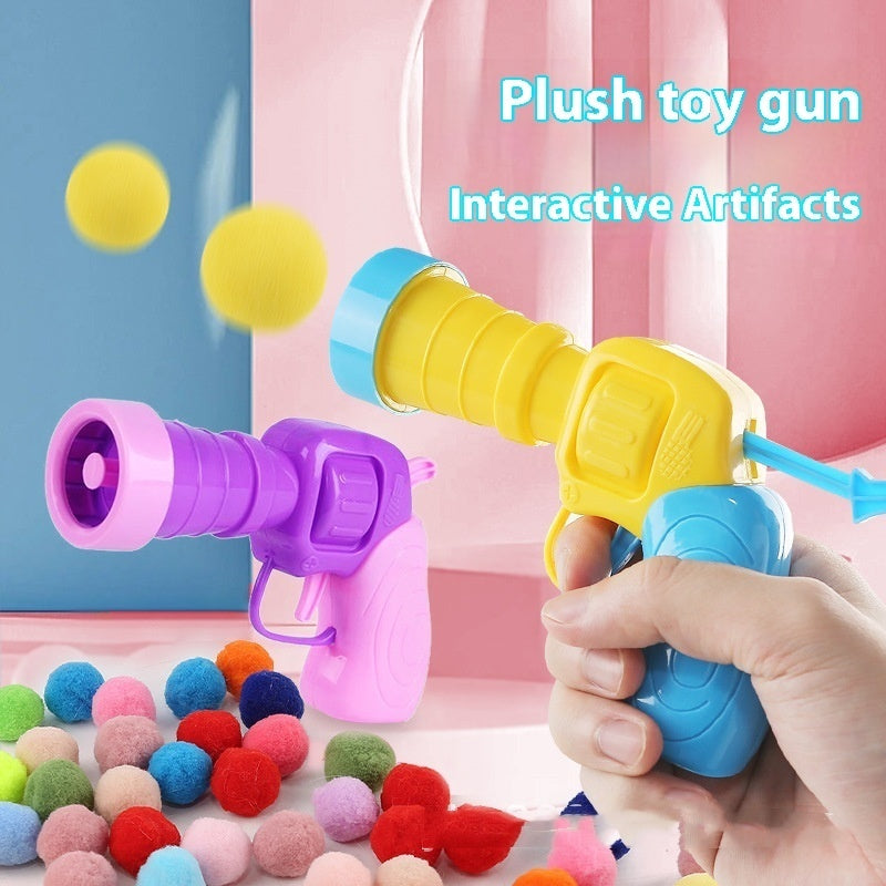 Plush Ball Shooting Gun Cat Toys