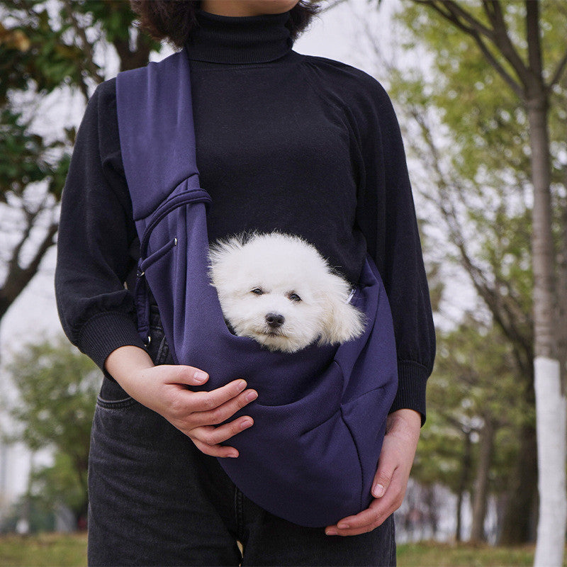 Cotton Comfortable Dog Bag Pet Out Crossbody Shoulder Bag