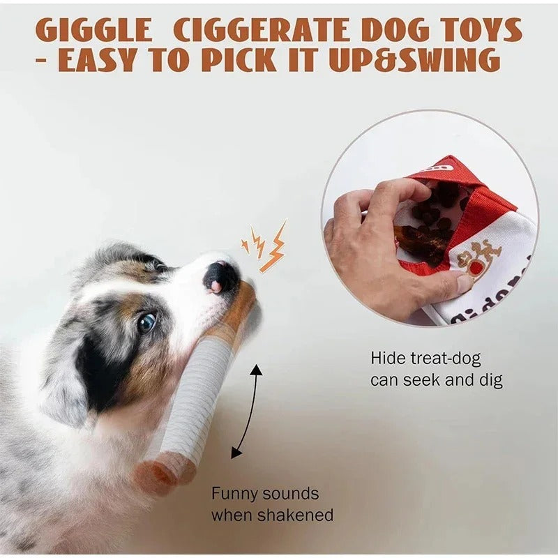 Creative Cigarette Interactive Giggles Dog Toys